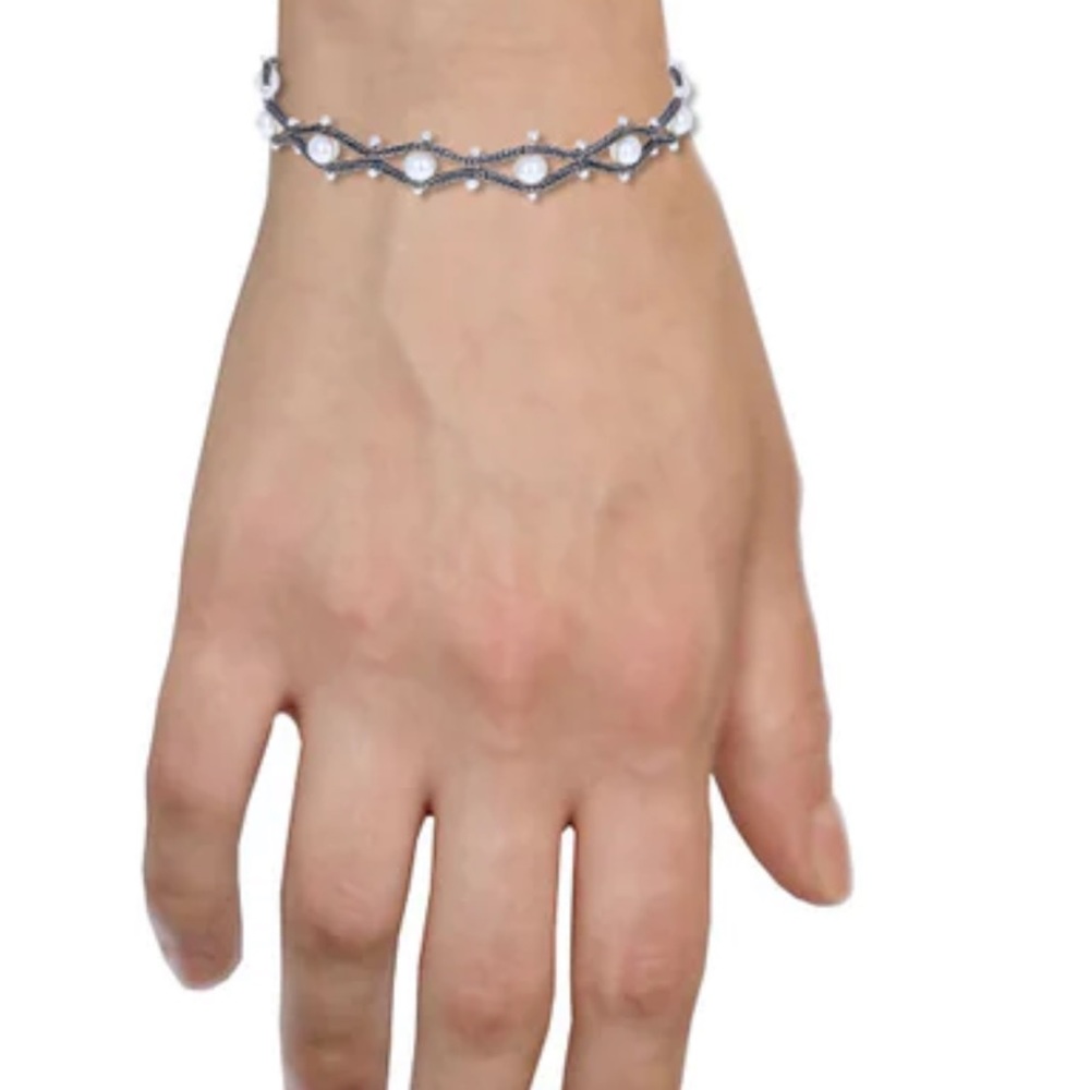 Holiday SALE - 🎄🎄🎄🎄Ten Thousand Things Scallop Silver/Pearl Bracelet - Picture 2 of 9